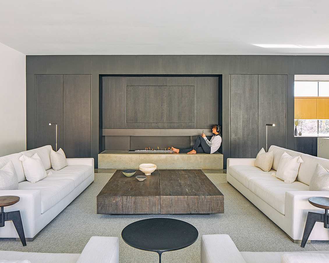 alabama home with modern living and NanaWall bifold door