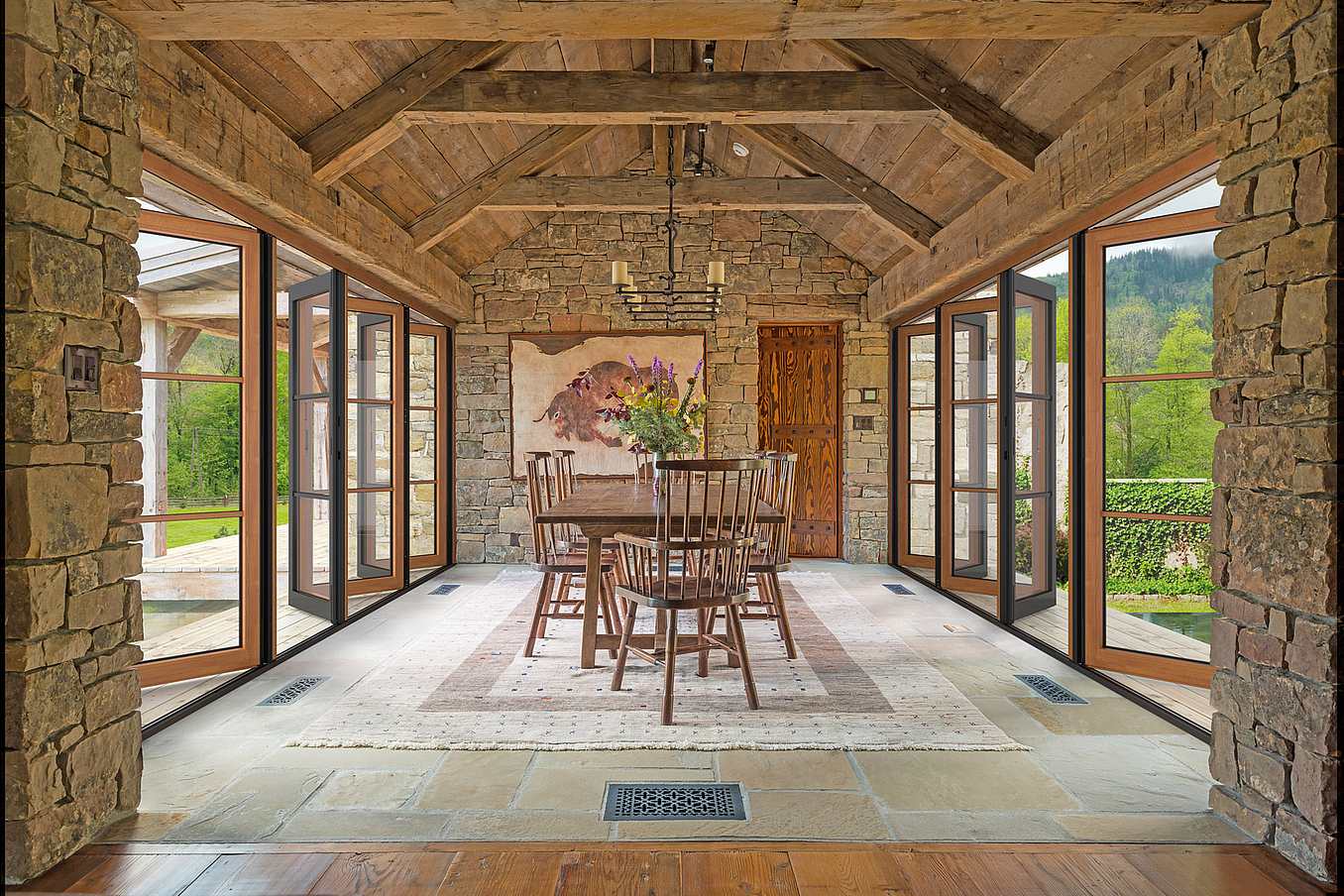 glass retractable walls