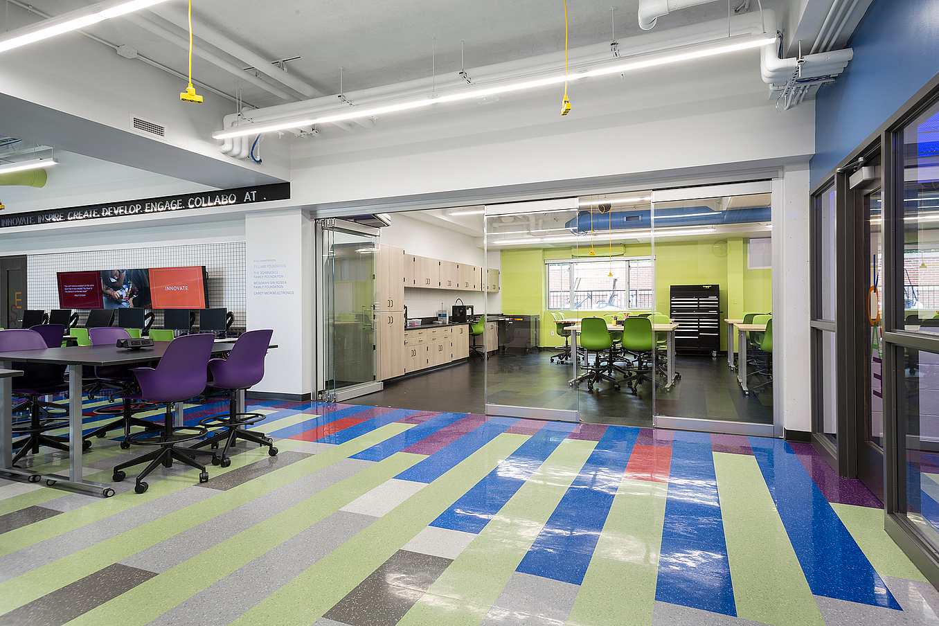 acoustically rated NanaWall interior glass partitions