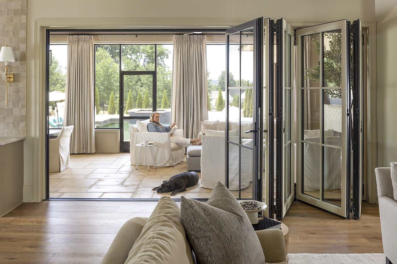 indoor outdoor folding glass door systems
