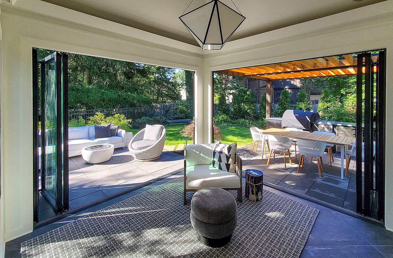 residential folding glass patio door systems