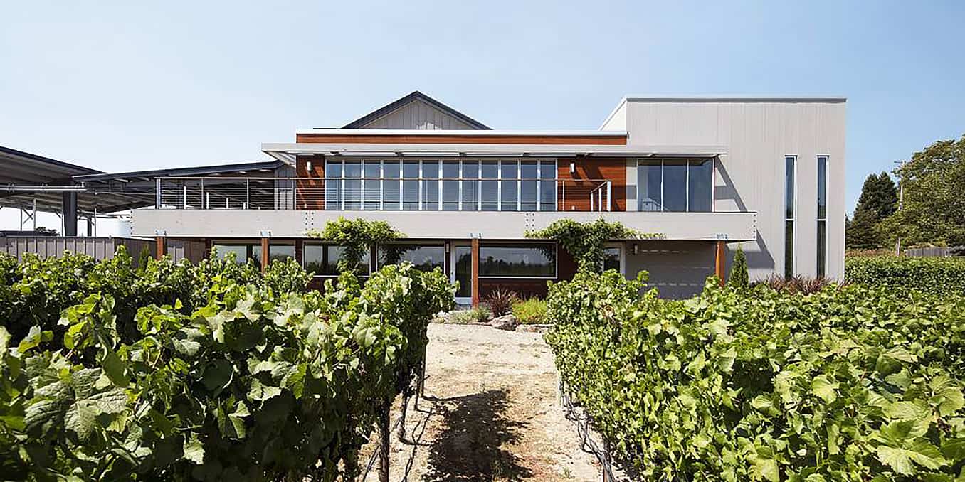 winery design with NanaWall retractable glass wall systems