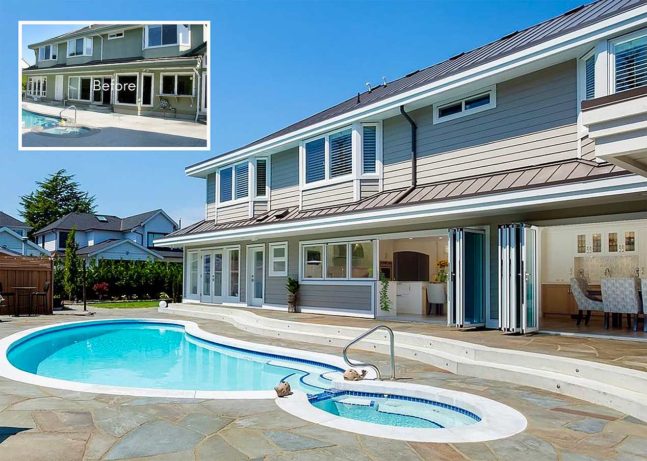 NanaWall patio door system for remodels