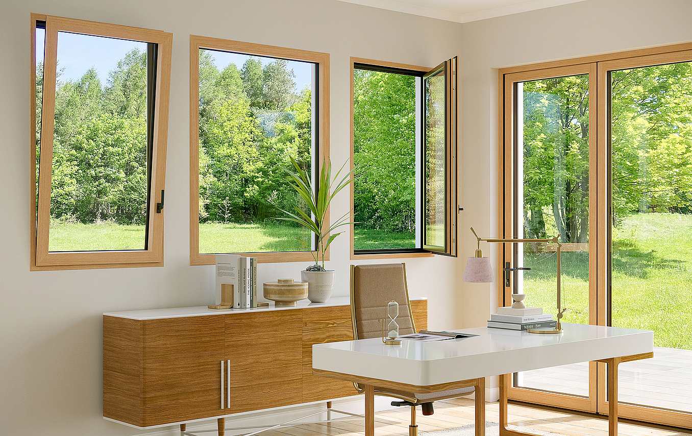 NanaWall opening glass doors and tilt turn windows