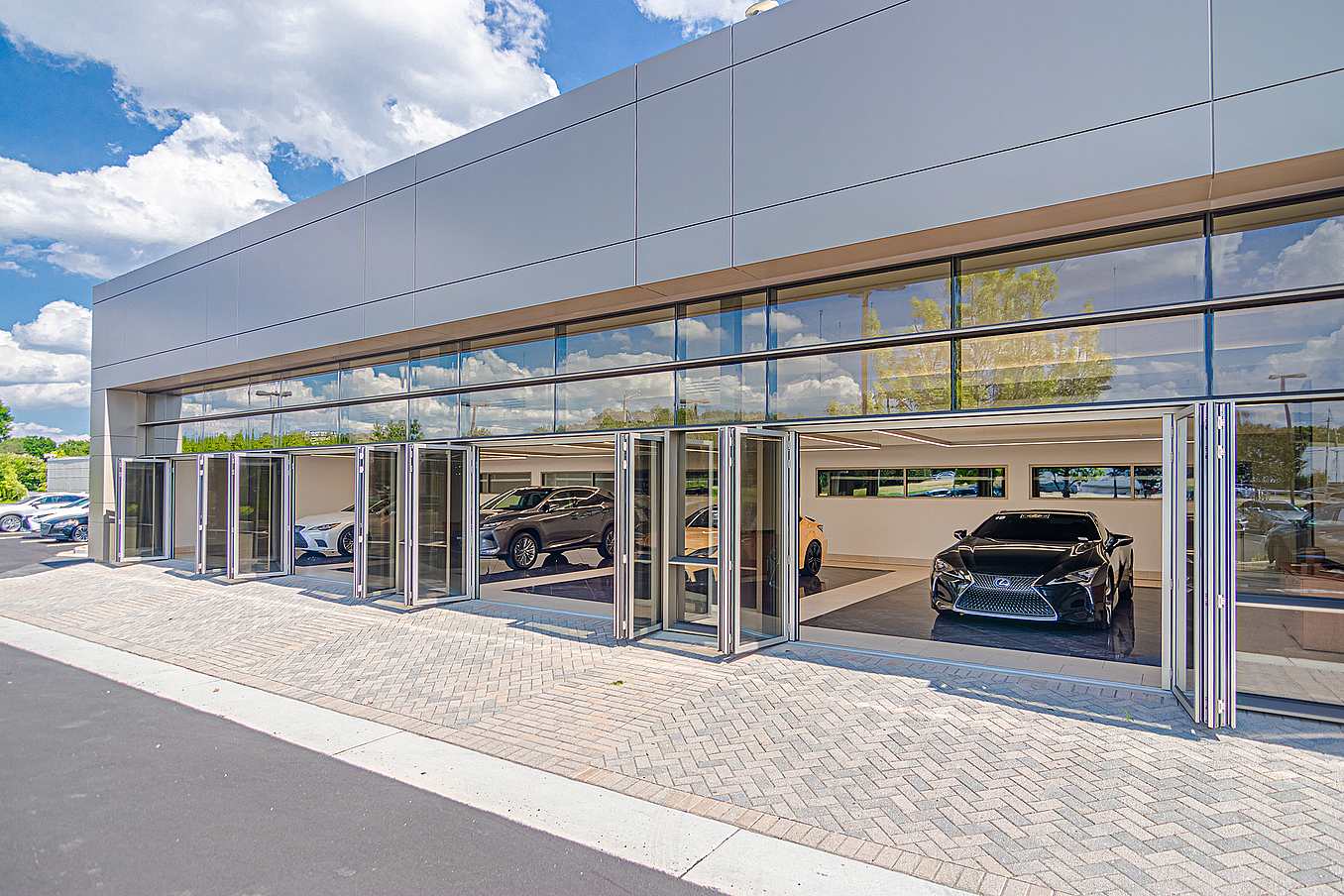 NanaWall commercial opening glass doors