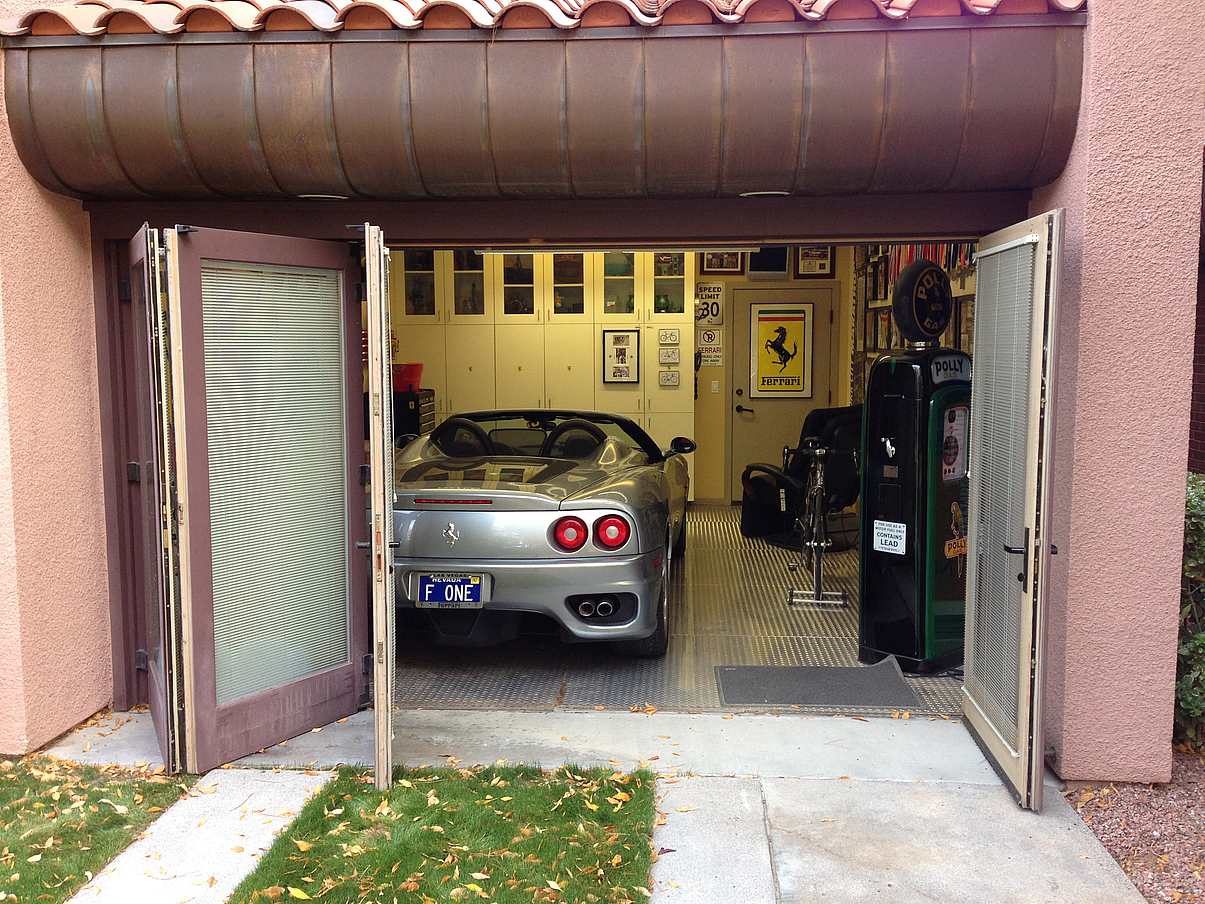 original wood framed bifolding door