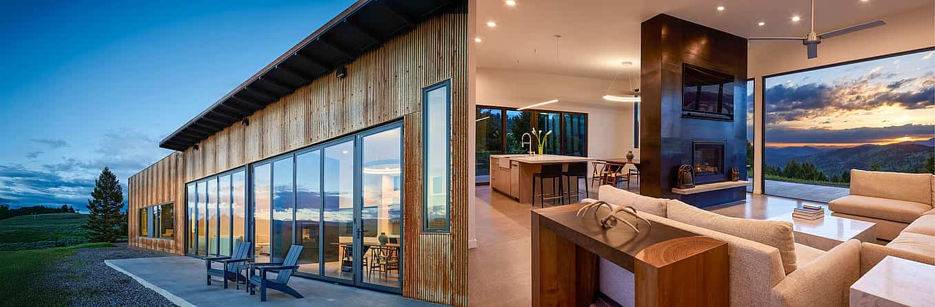 cold weather folding glass walls in Montana