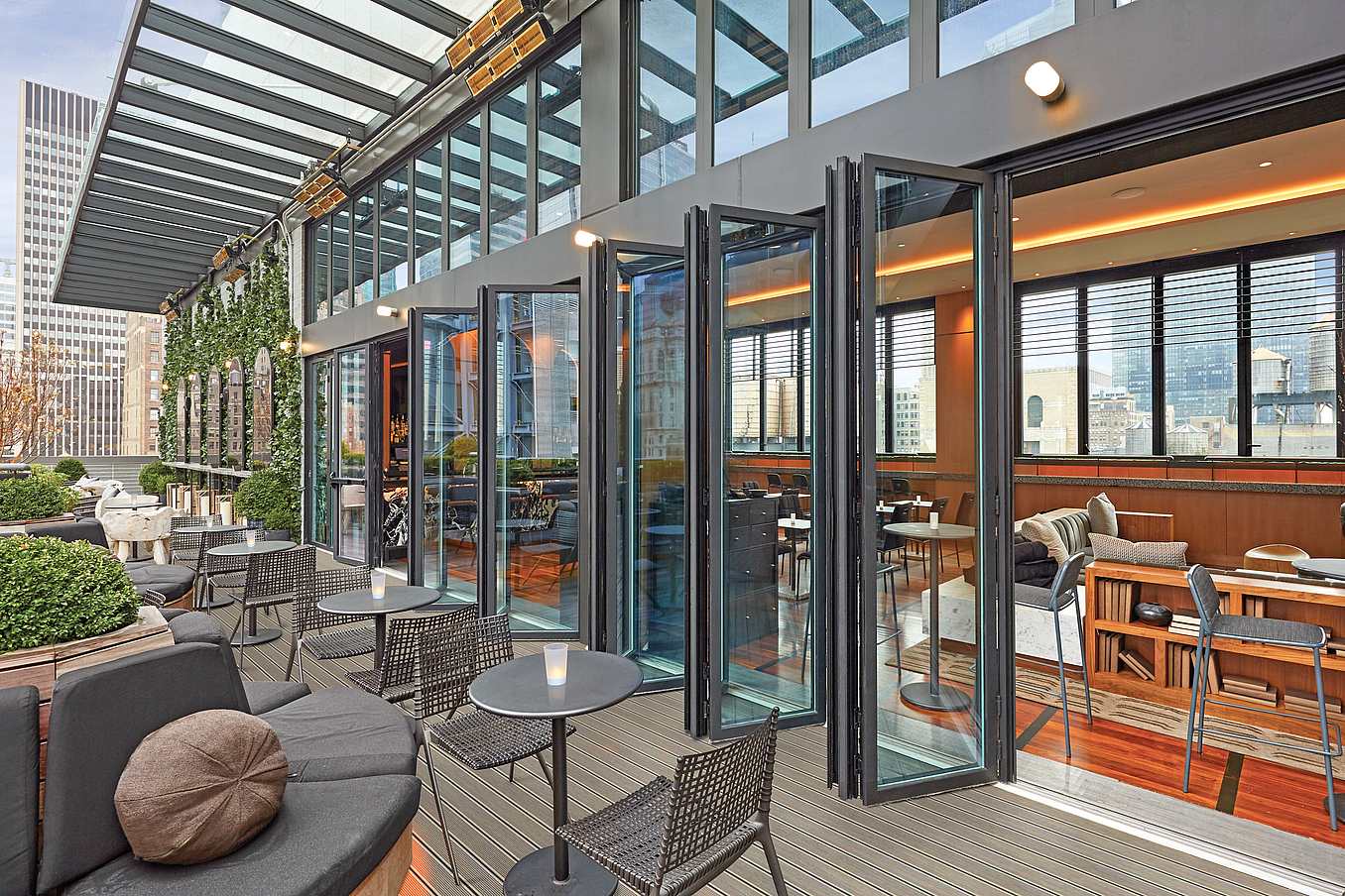 restaurant folding vs sliding glass doors which to choose