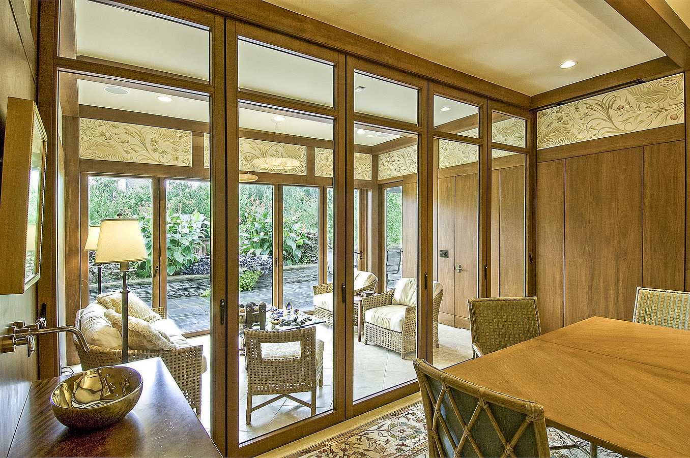 interior moving glass wall partitions for home workspace