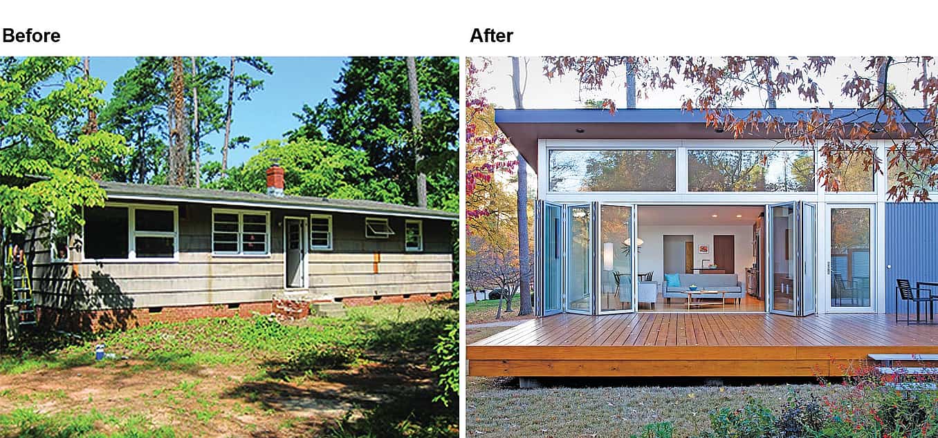 folding patio doors in remodel