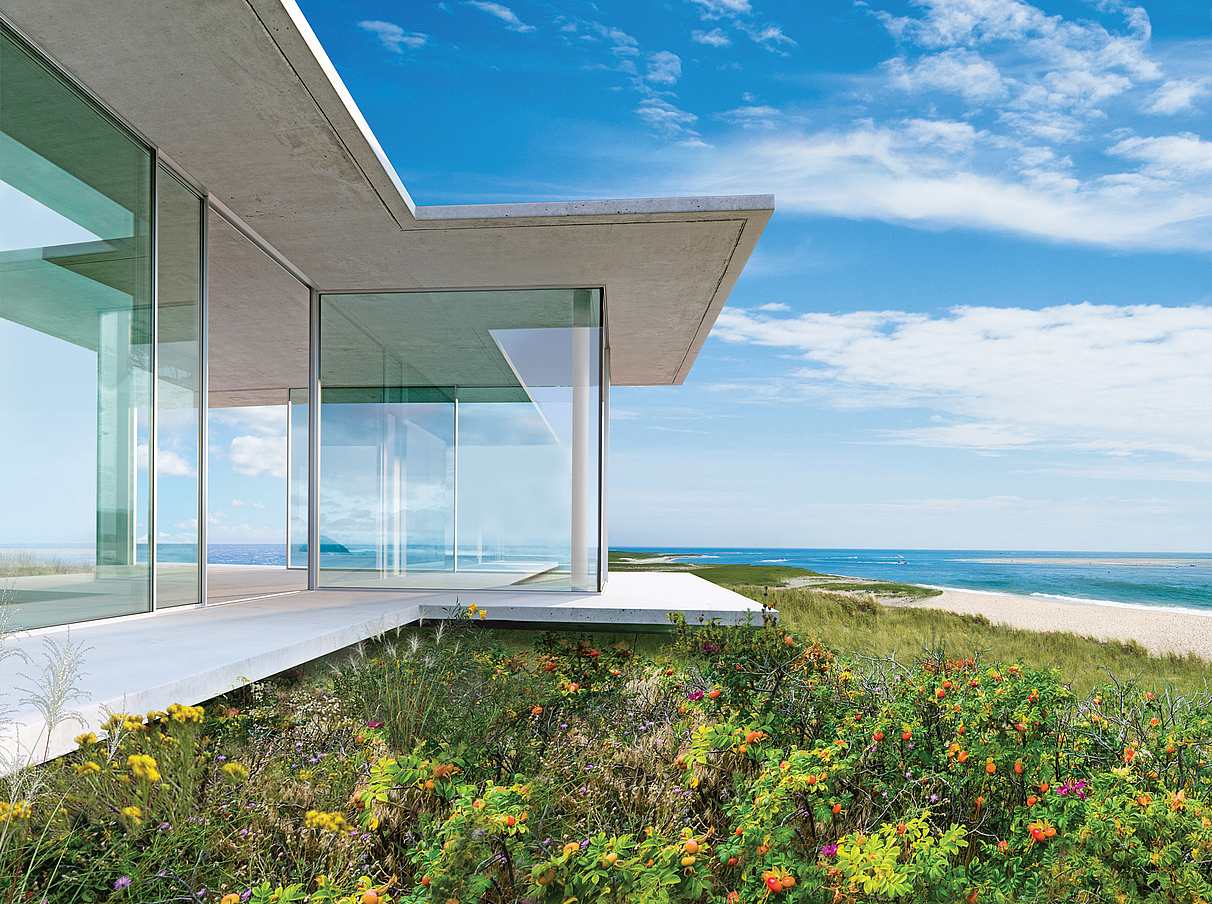 residential glass walls in must see beach house
