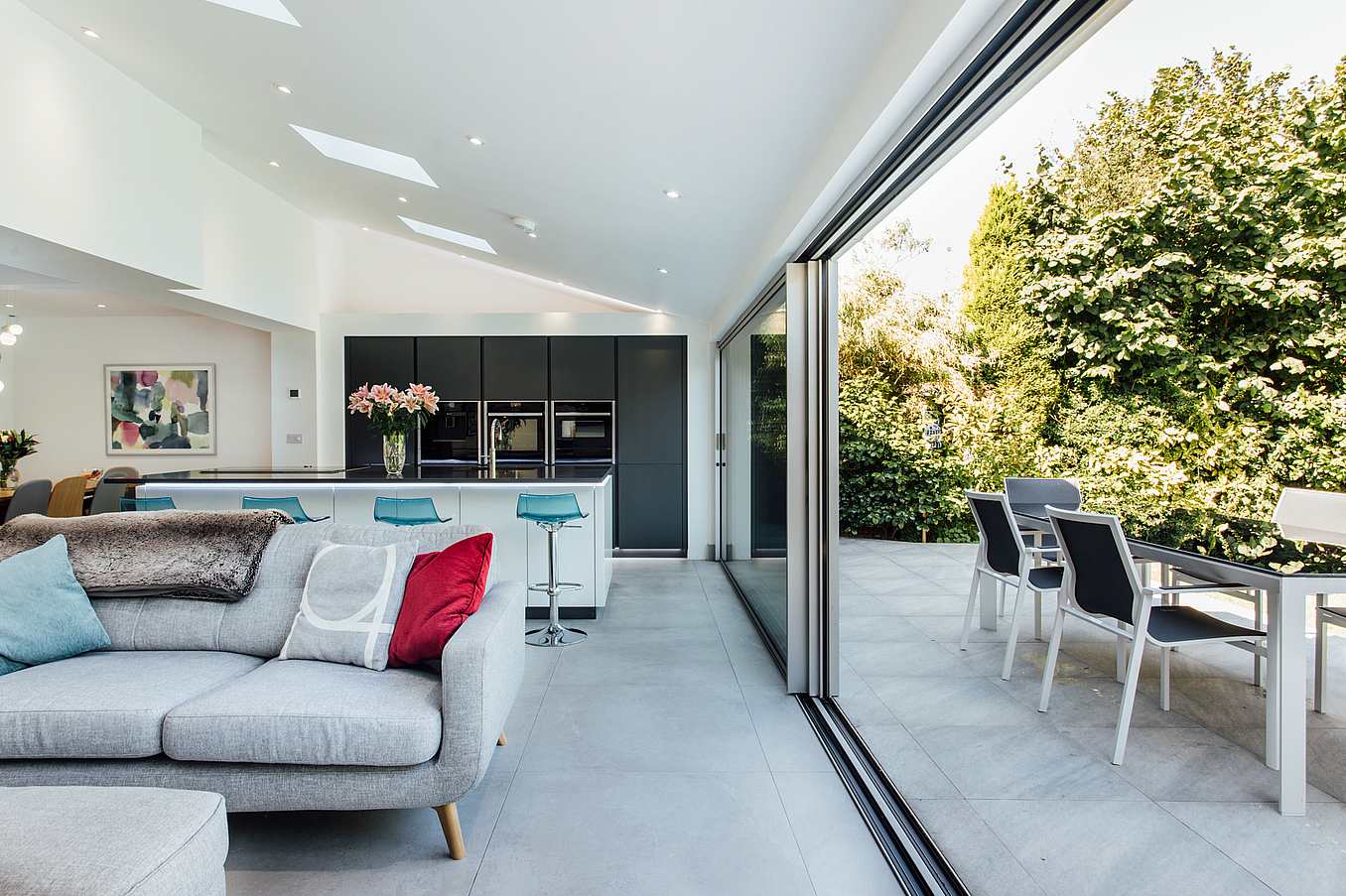 cero minimal framed opening glass walls