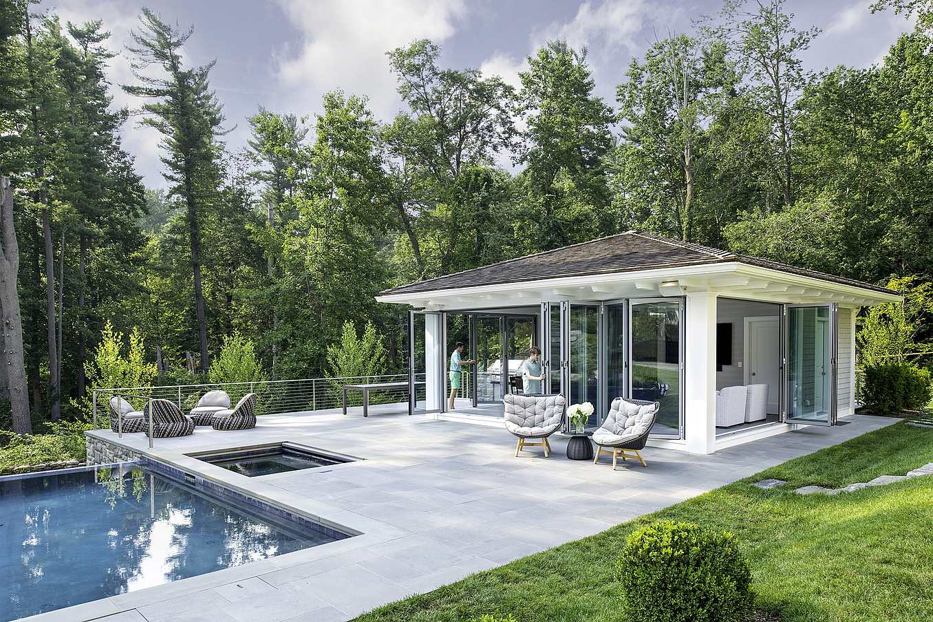 Generation 4 folding glass walls with SixFold panel sets