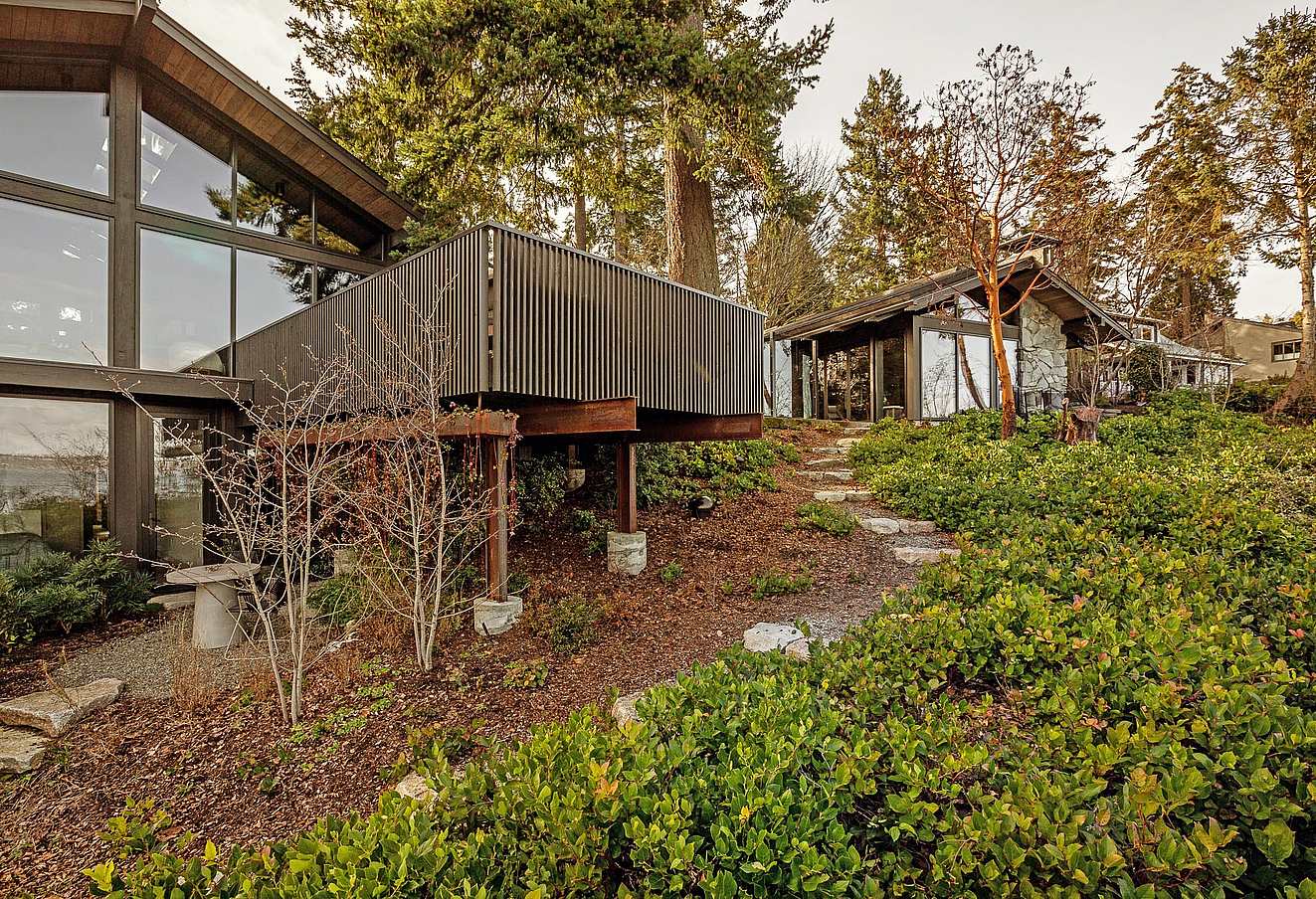sustainable home with bifold glass doors