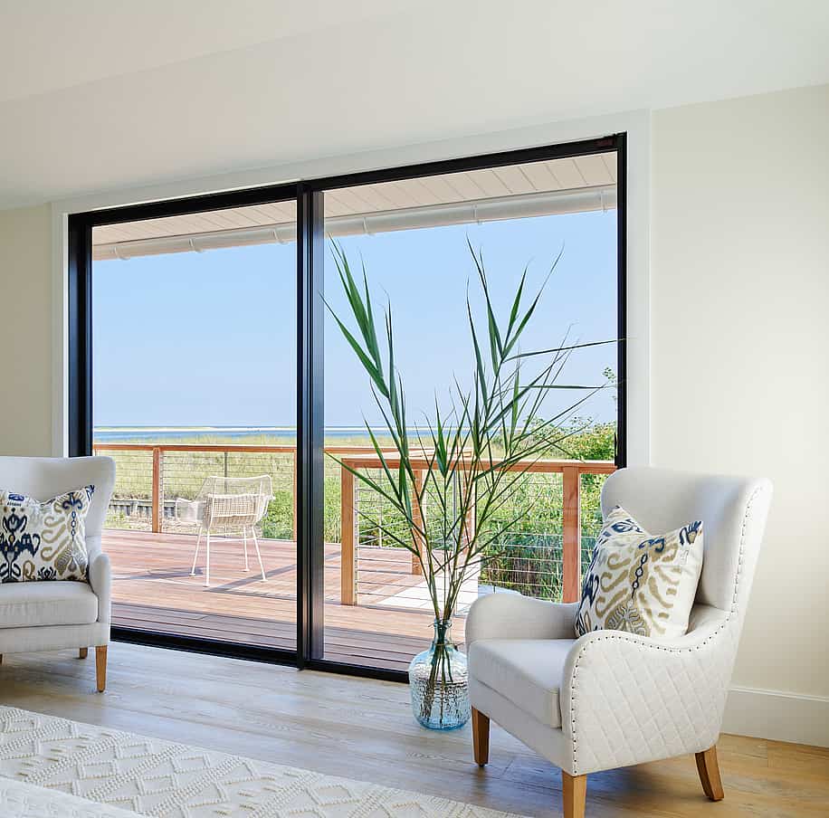 pictural frame sliding glass walls