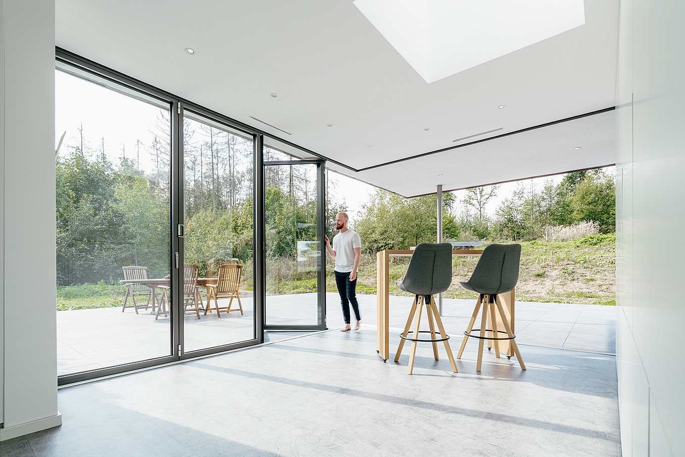 outswing bifold glass doors