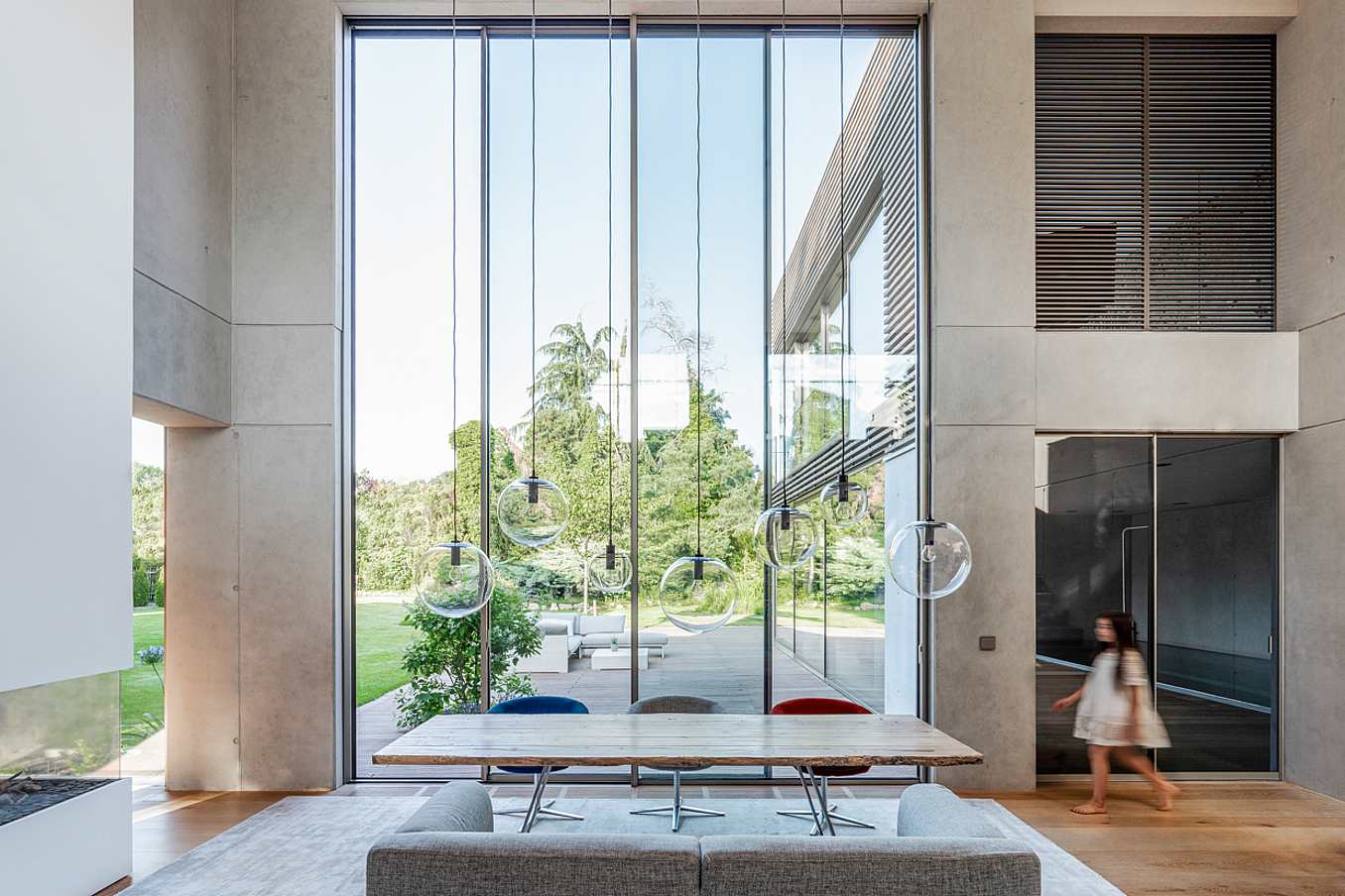 sliding operable glass walls