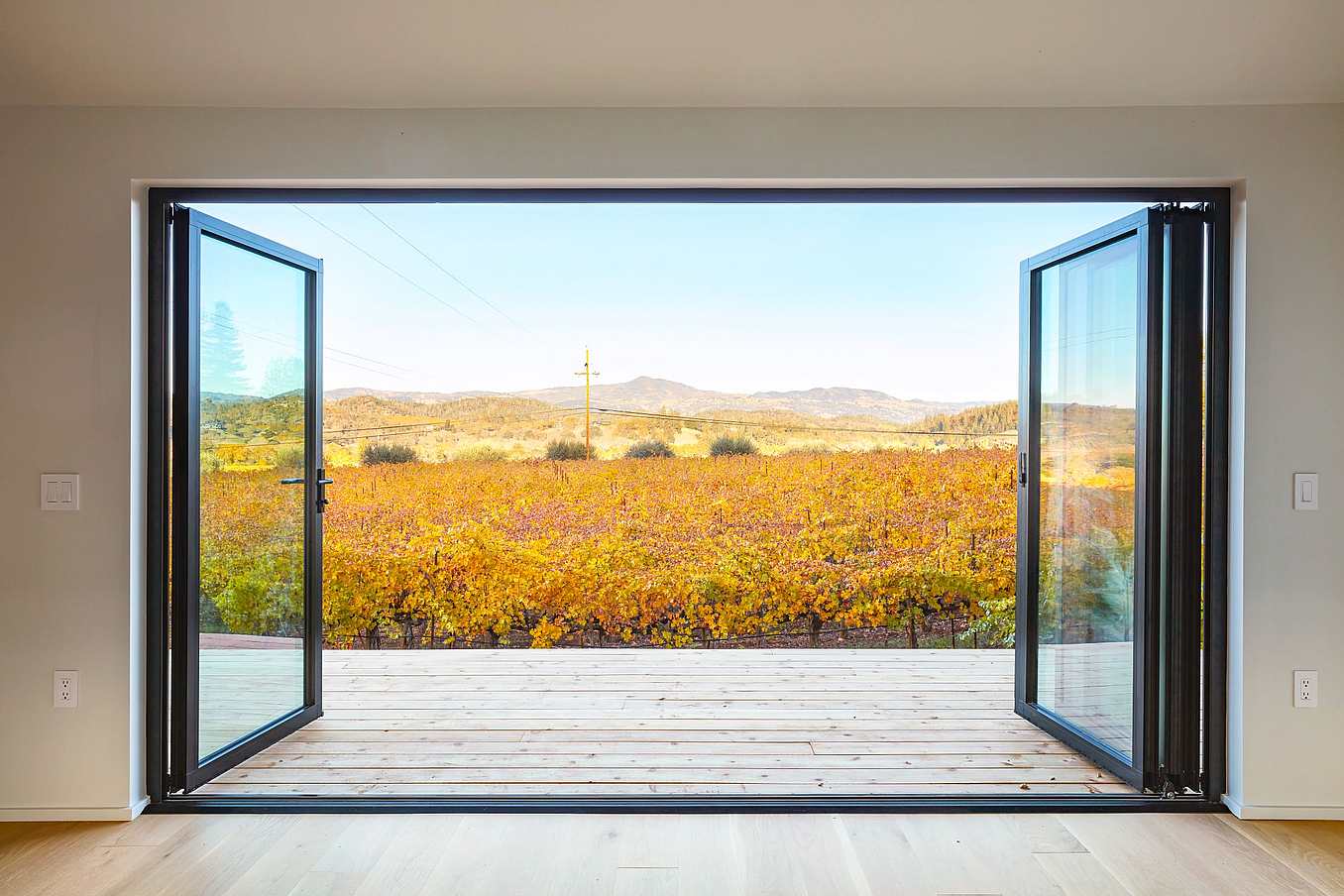 The Dwell House NanaWall opening glass wall
