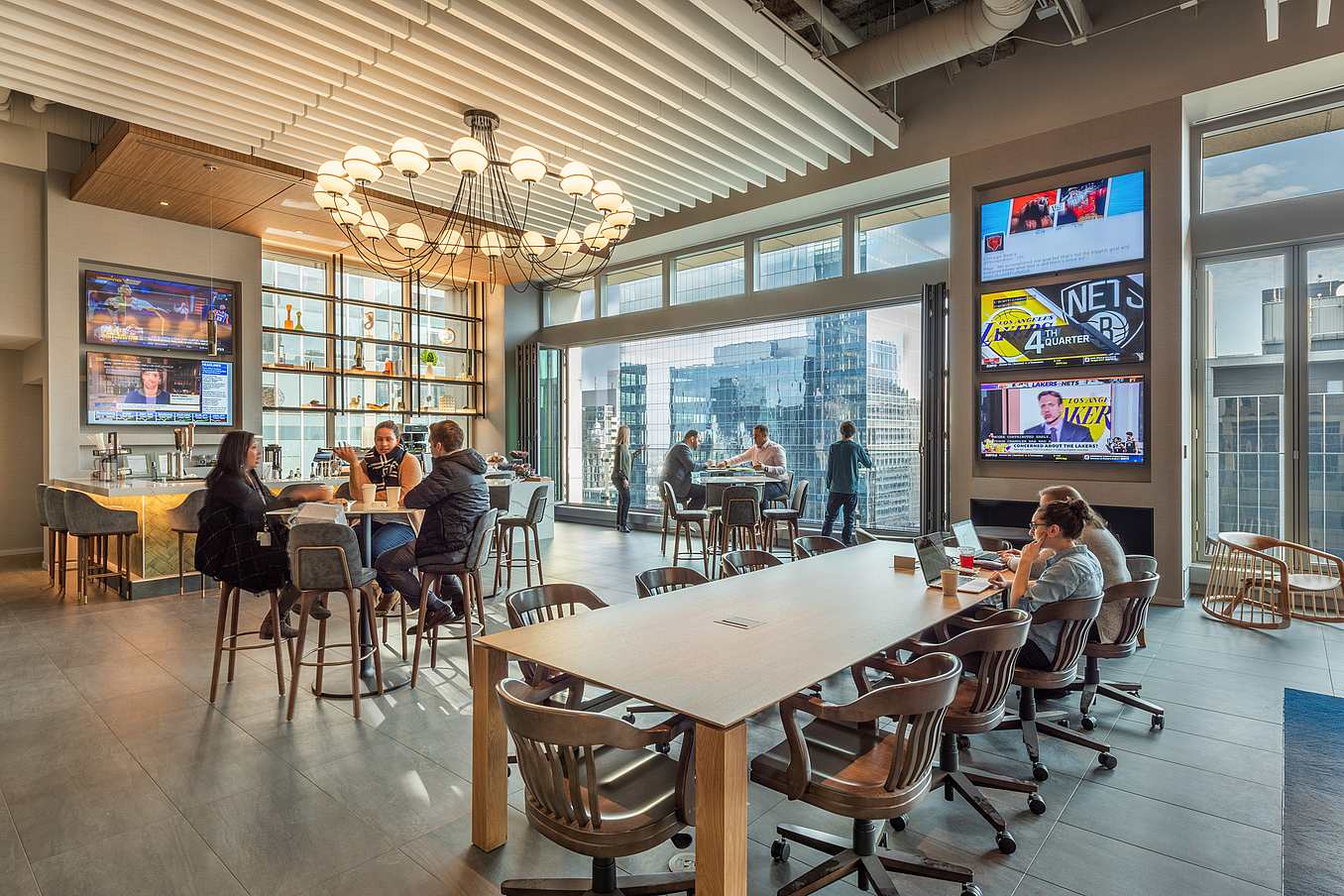 high-rise bifolding glass walls
