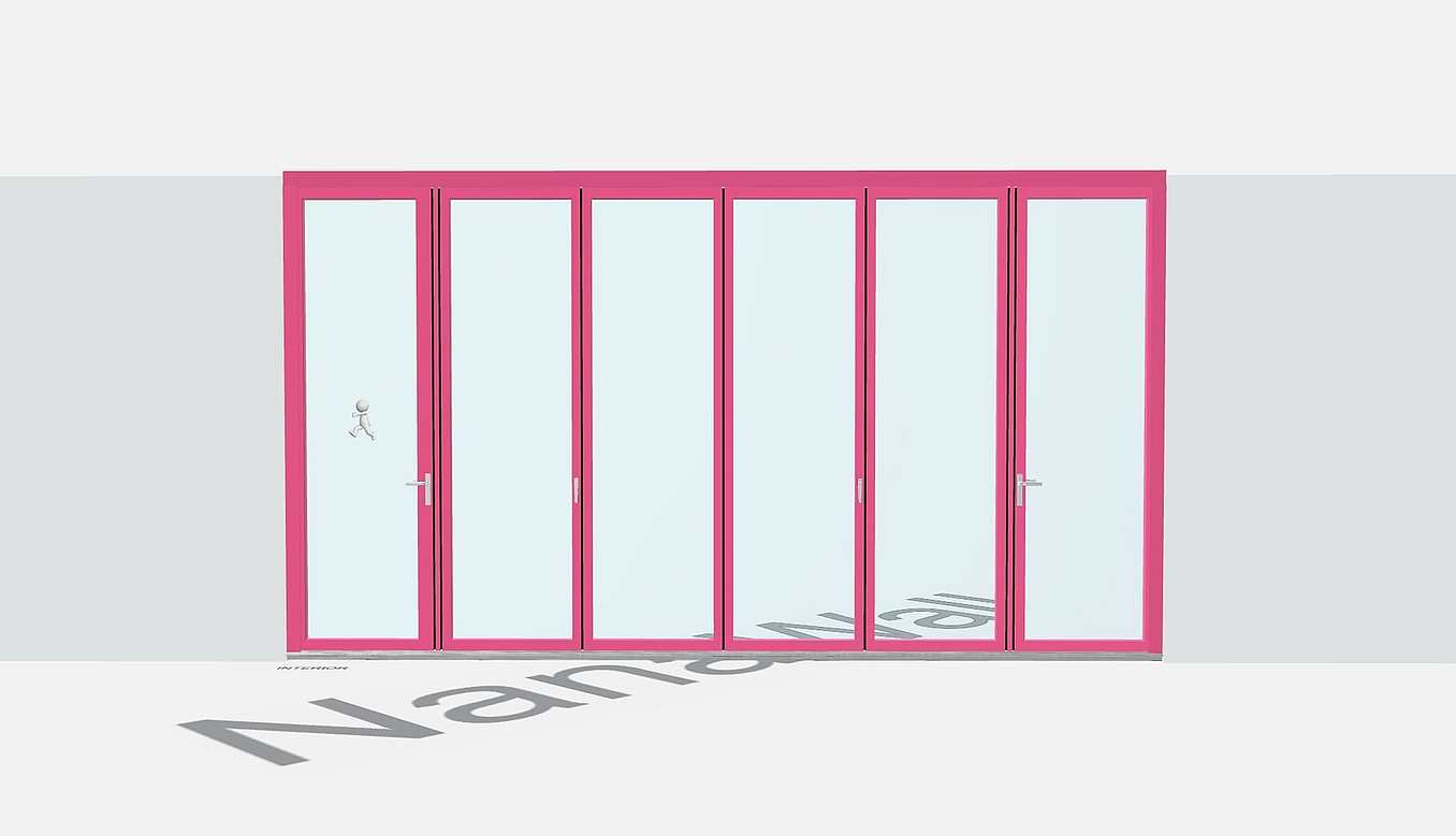 NanaWall 3D Configurator in Barbie pink