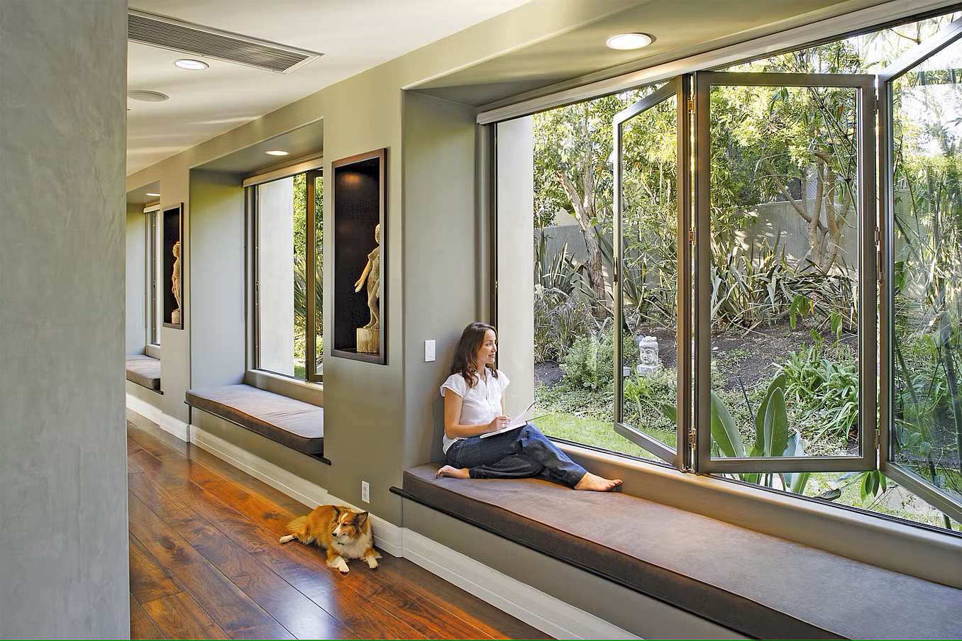 folding glass wall window systems