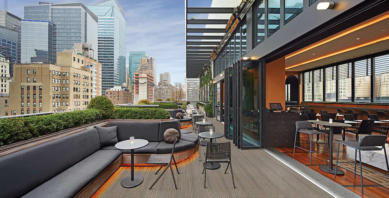 New York City rooftop design with NanaWall systems
