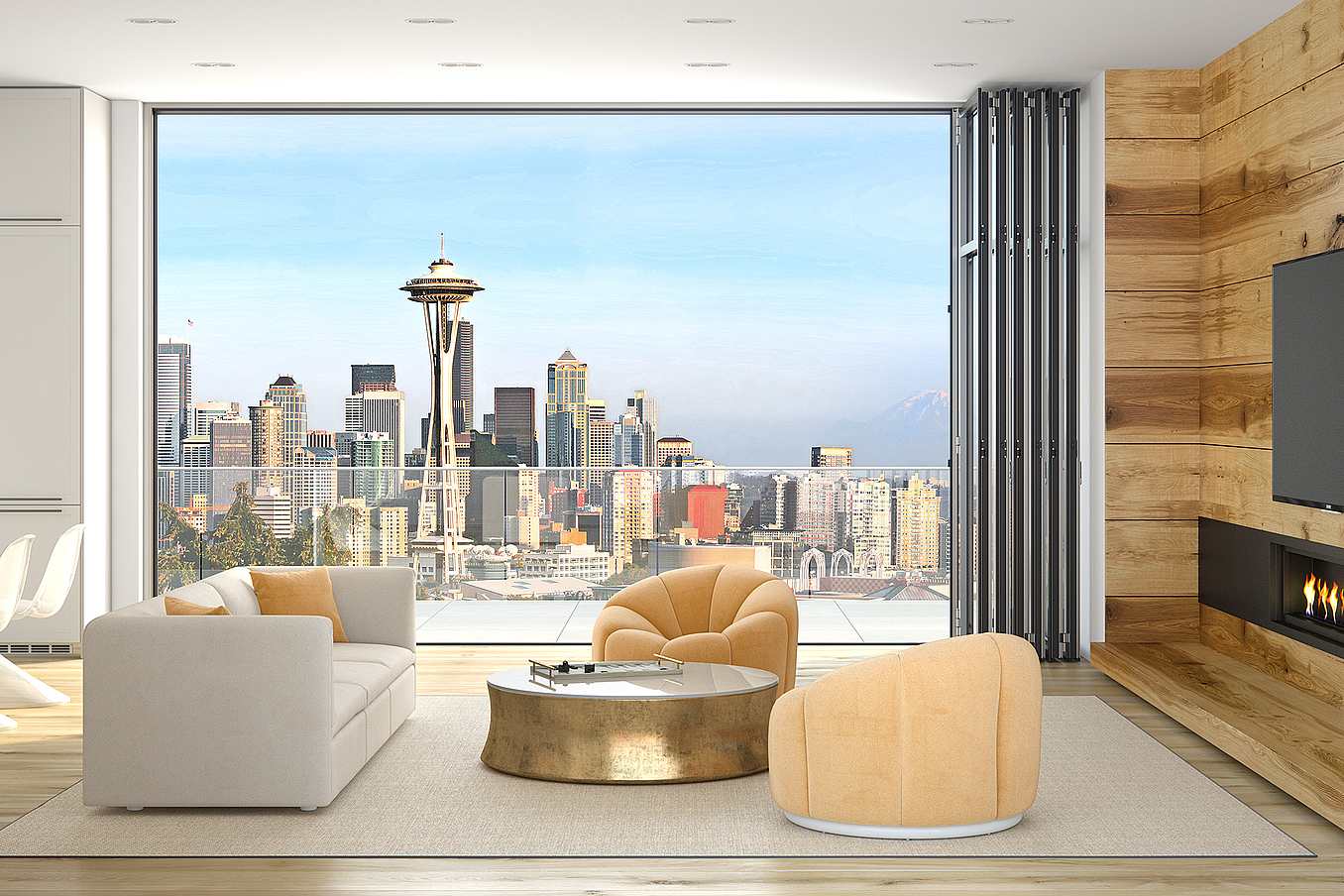 folding and sliding glass walls for residential rooftop living