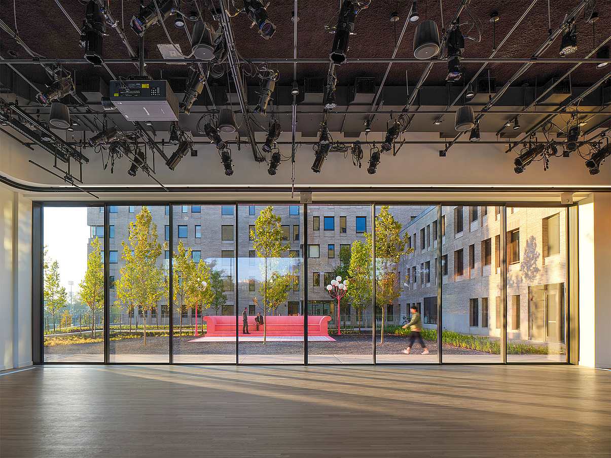large panel retractable glass walls