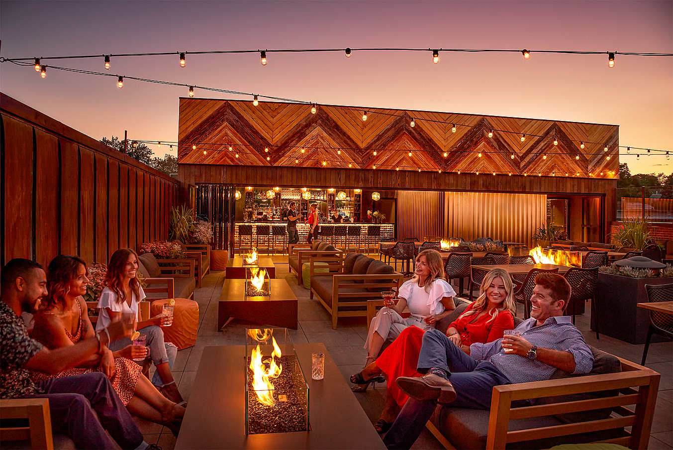 rooftop commercial design with NanaWall