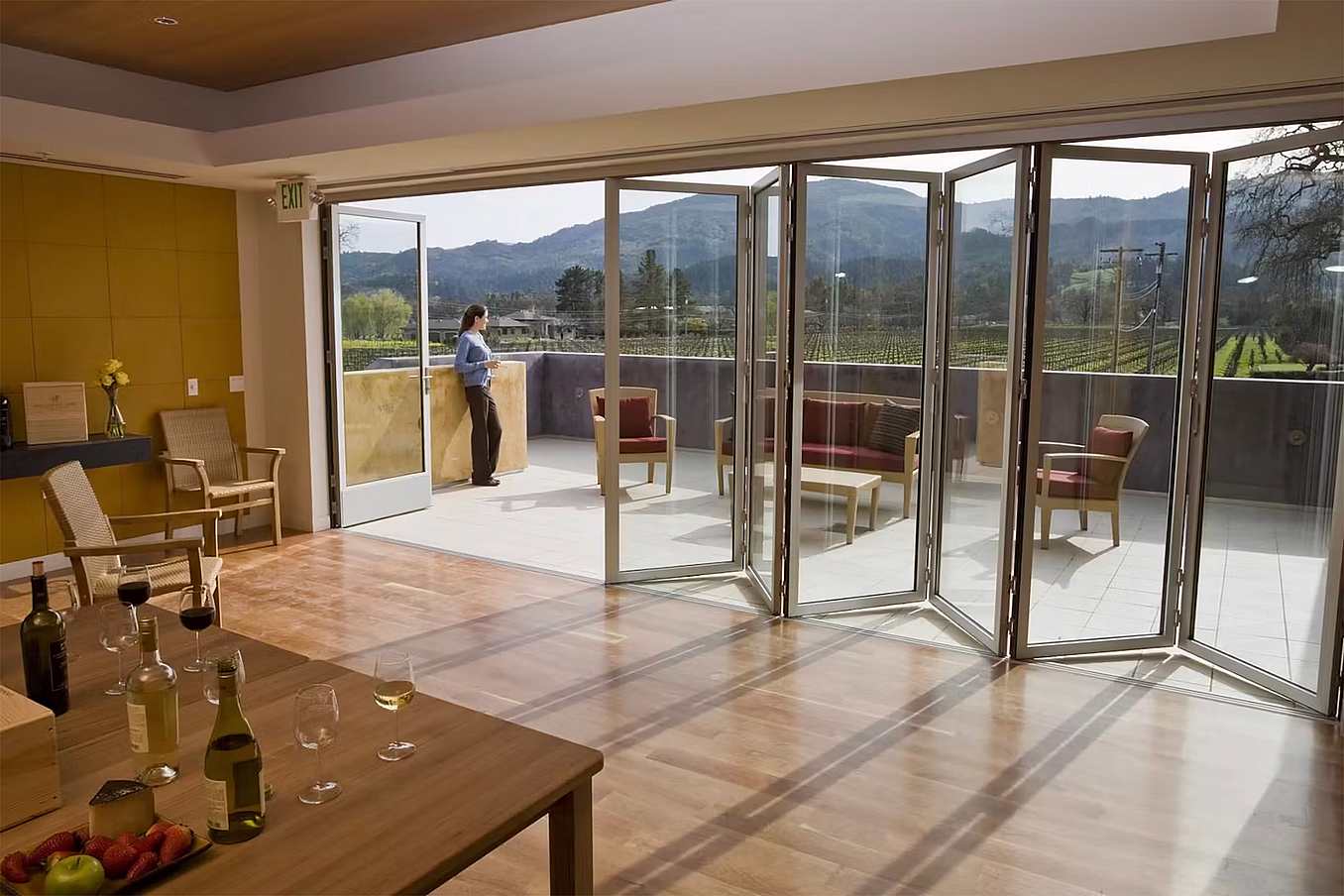 winery design with indoor outdoor experience