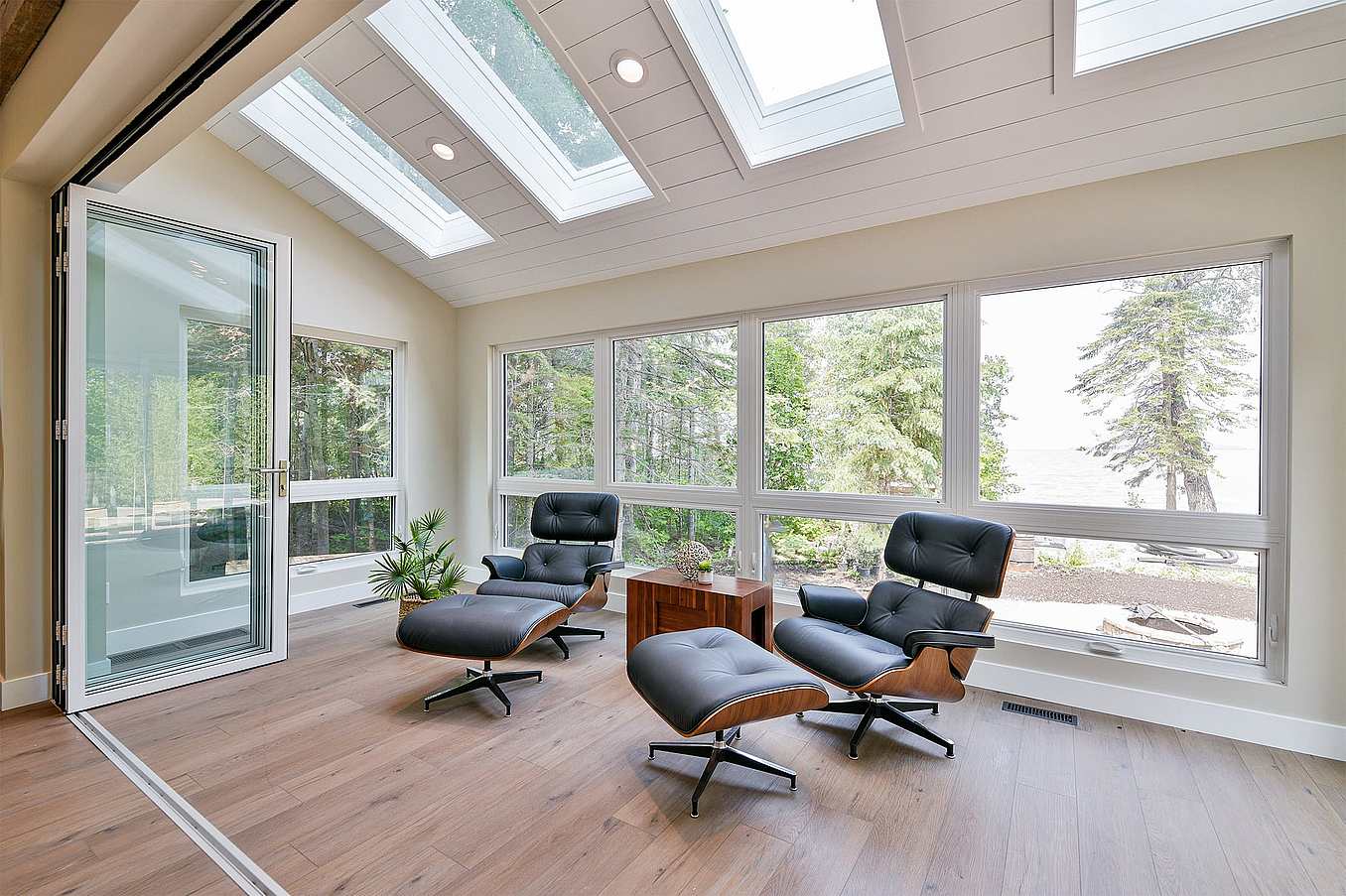 aluminum framed residential glass walls