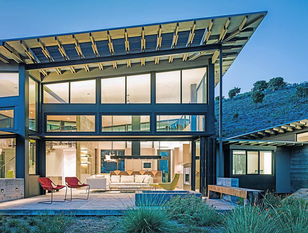 sustainable living with folding glass walls