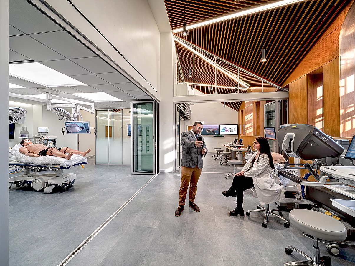 learning facilities opening glass walls