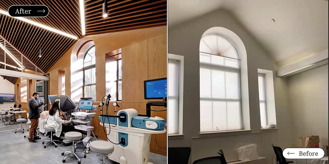 learning facilities redesign with NanaWall opening glass walls