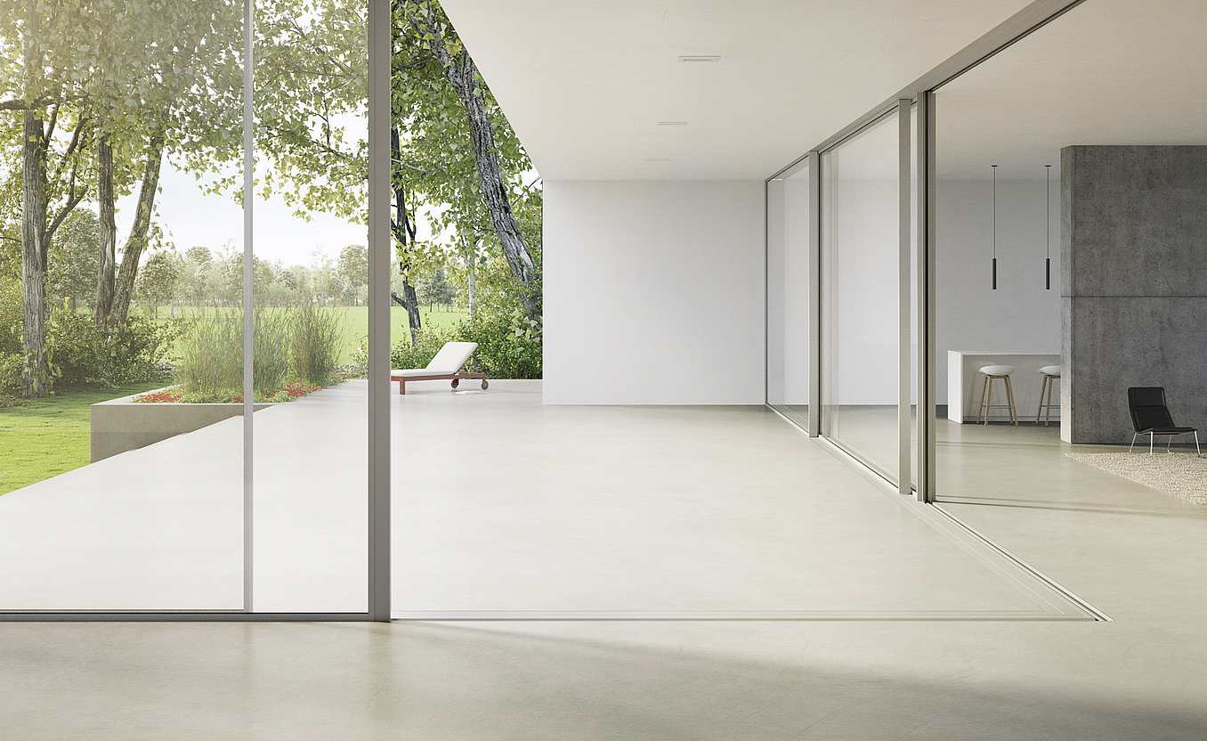 open corner sliding glass door system
