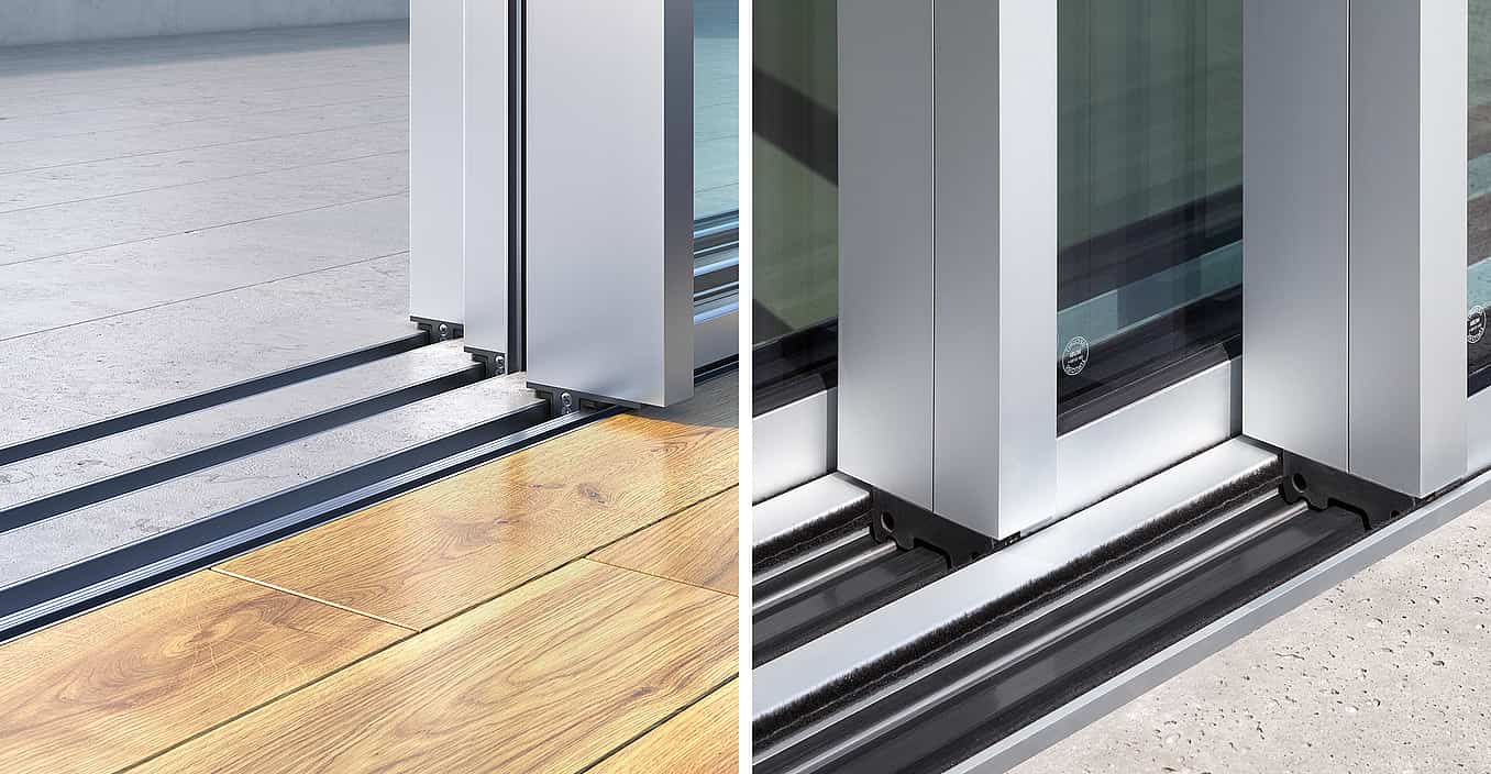 cero sliding glass doors sill options