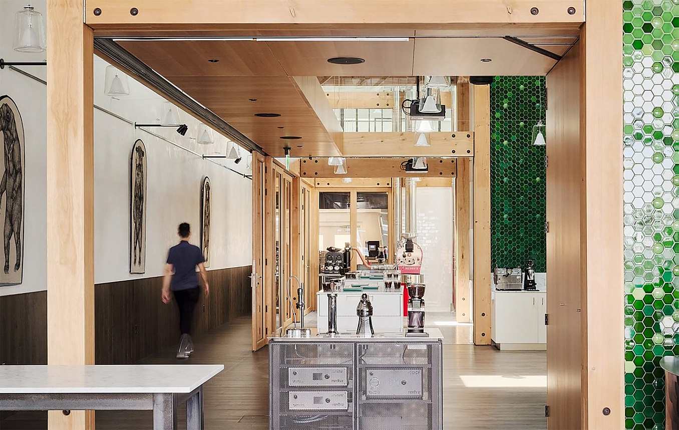 wood framed commercial glass interior doors