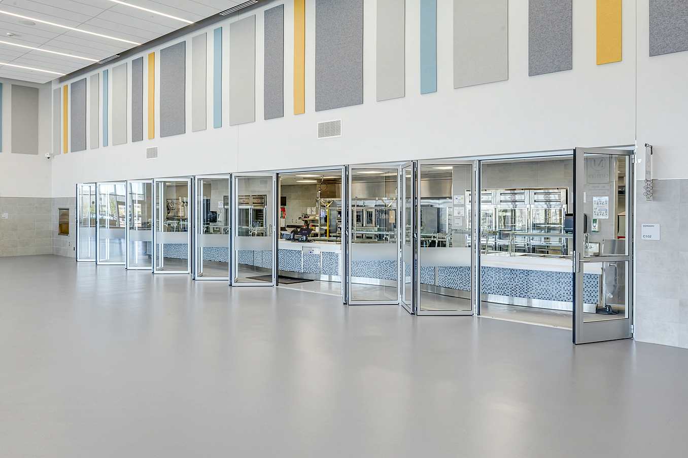 wide opening folding glass door system