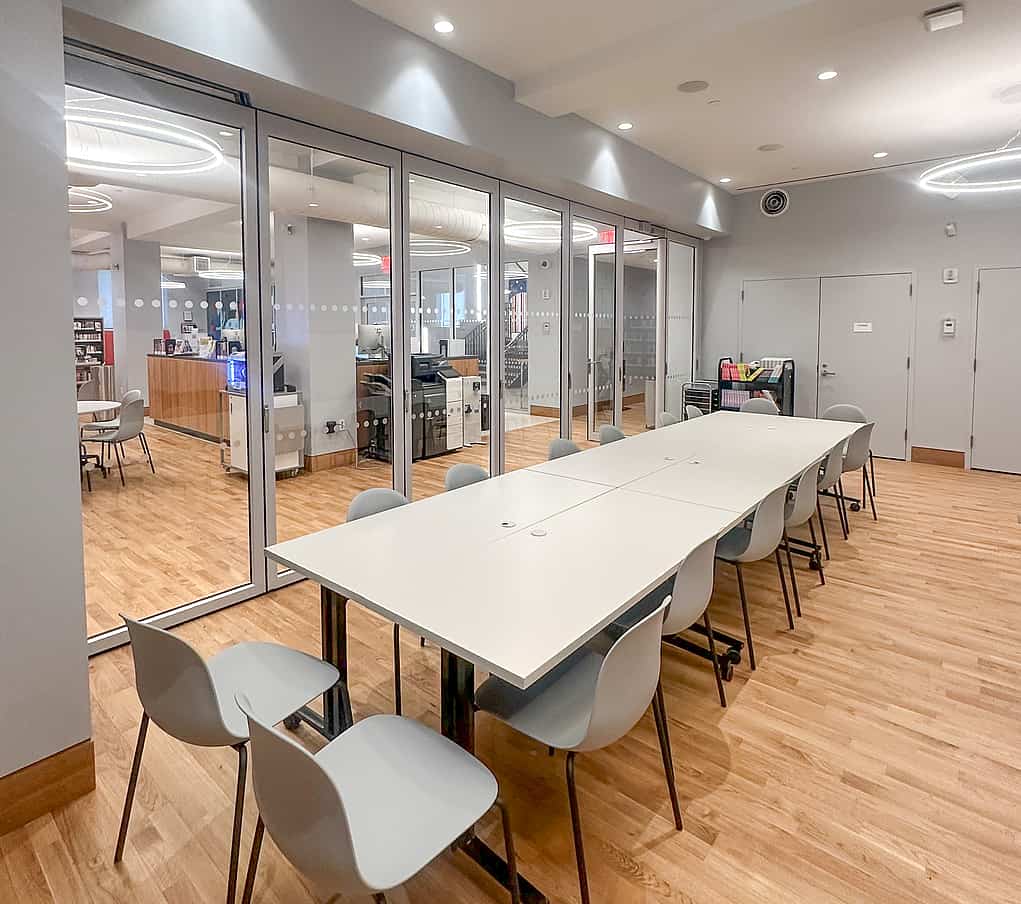 operable glass wall system for sound control