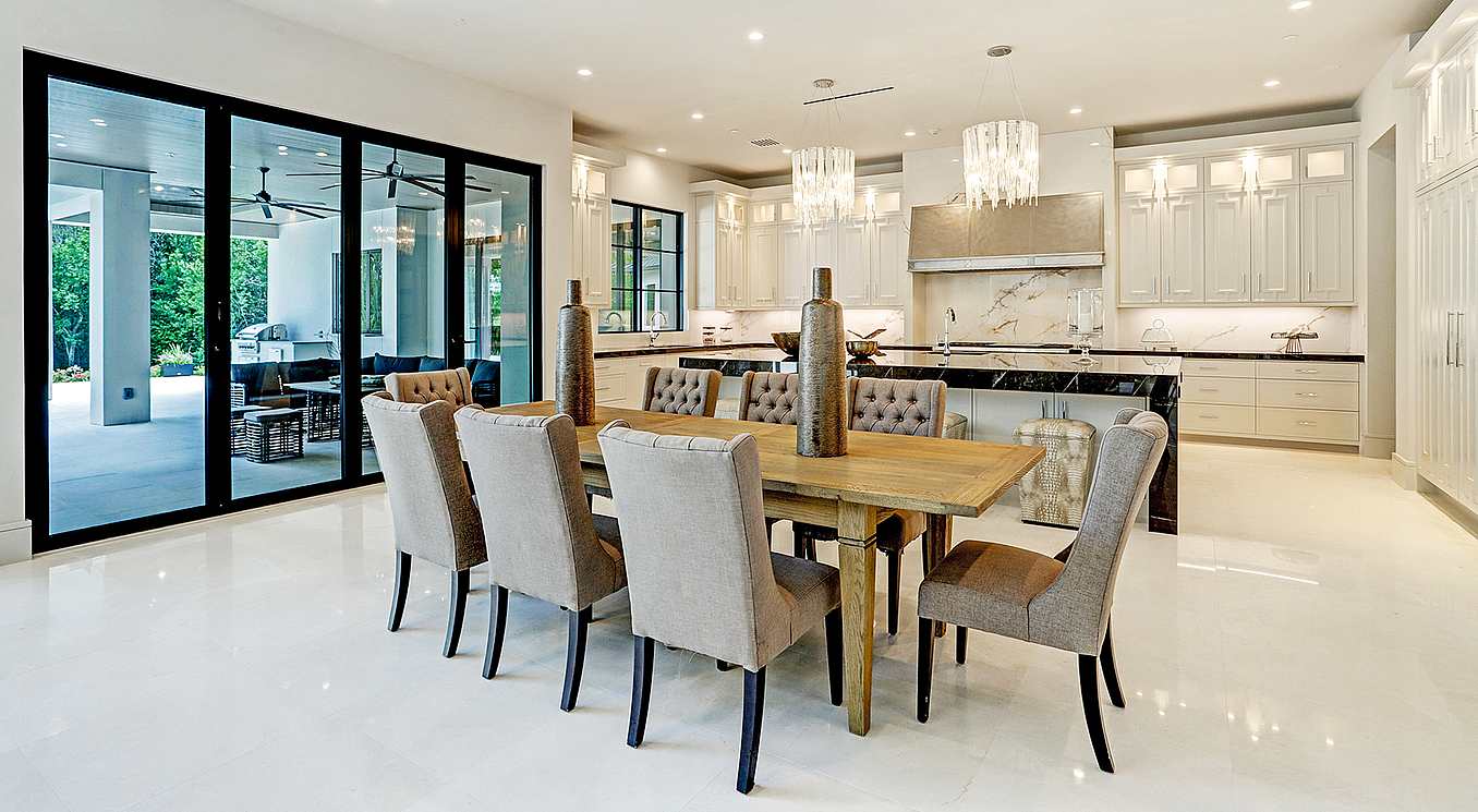 Custom home design with residential glass door systems