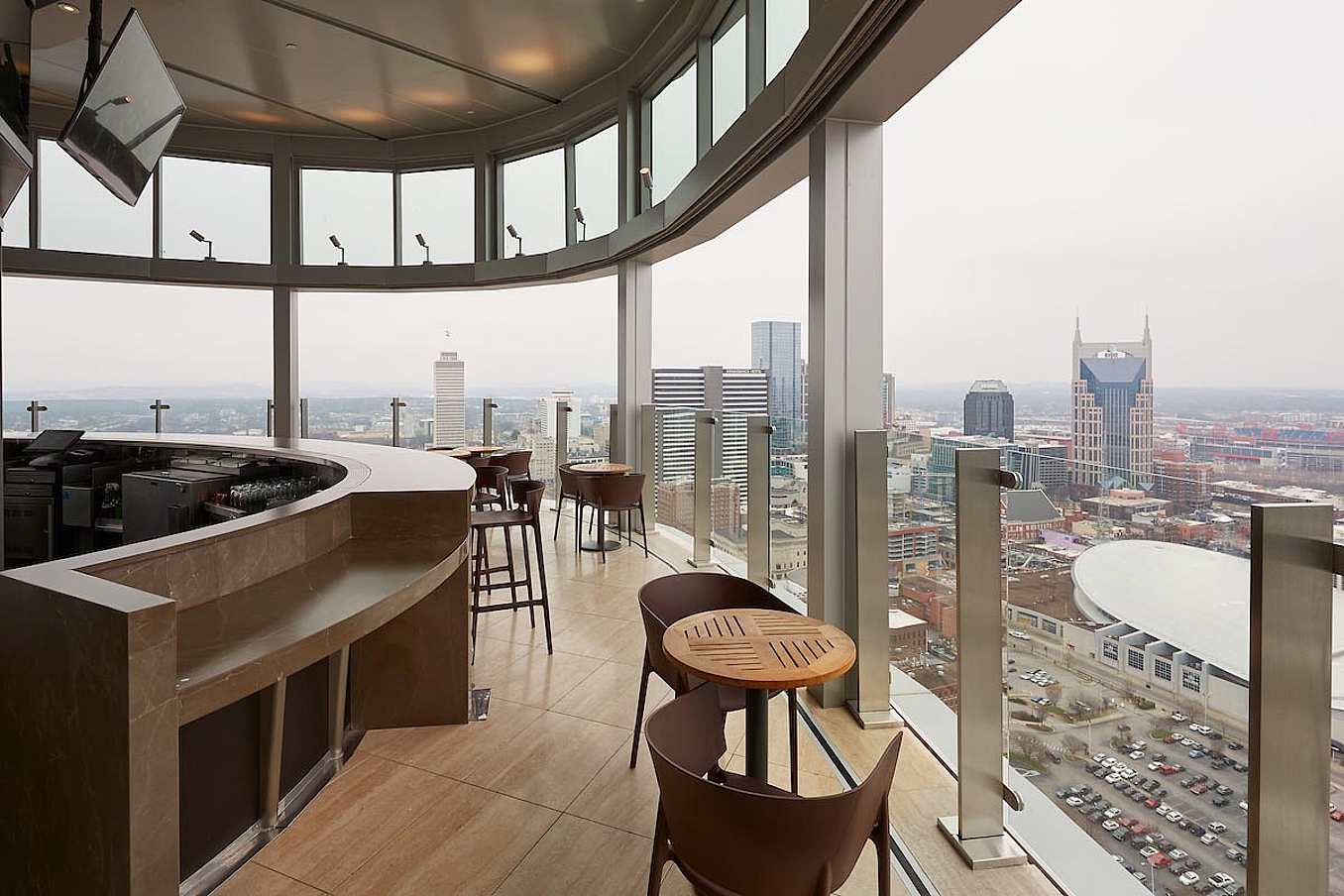 HSW60 segmented curve restaurant design