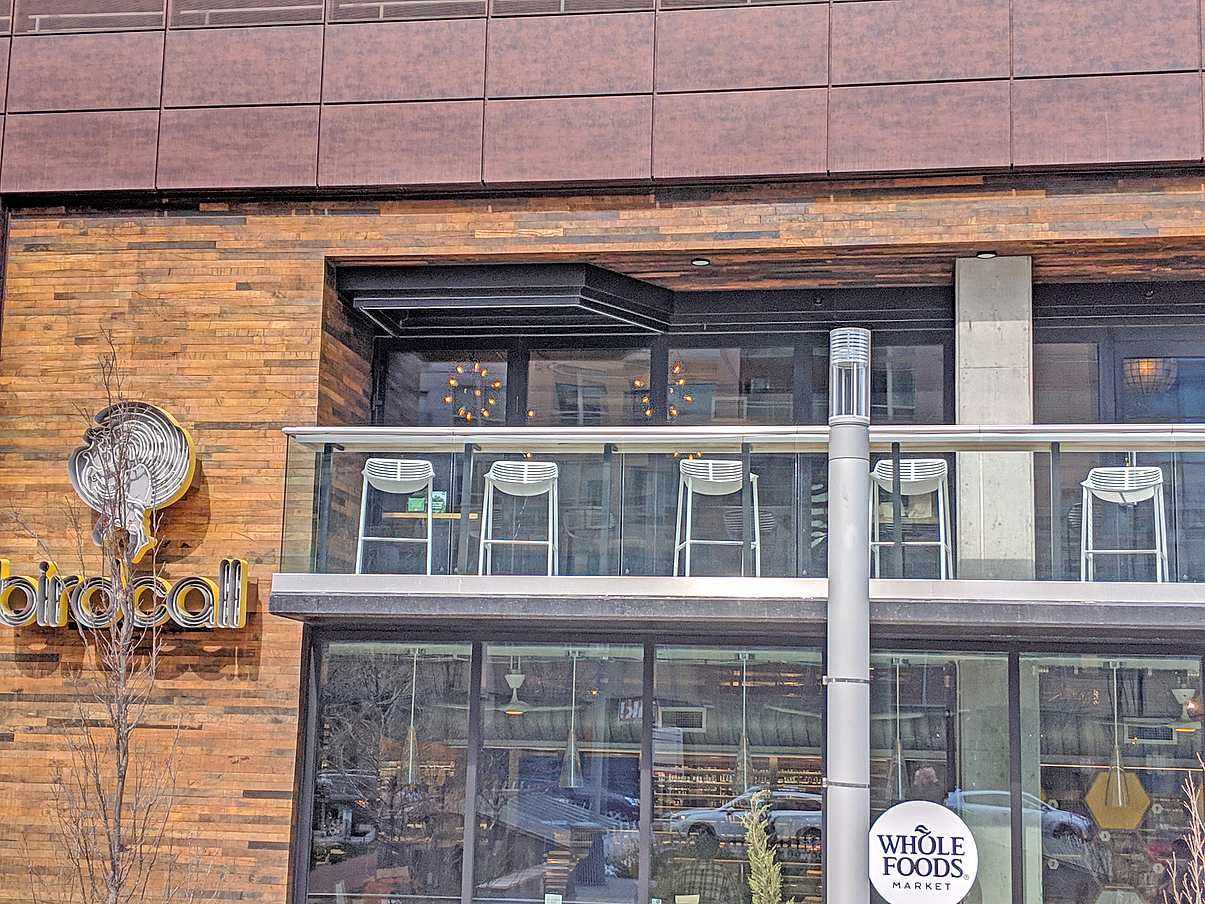 NanaWall HSW60 sliding glass walls stacking bay Whole Foods Denver