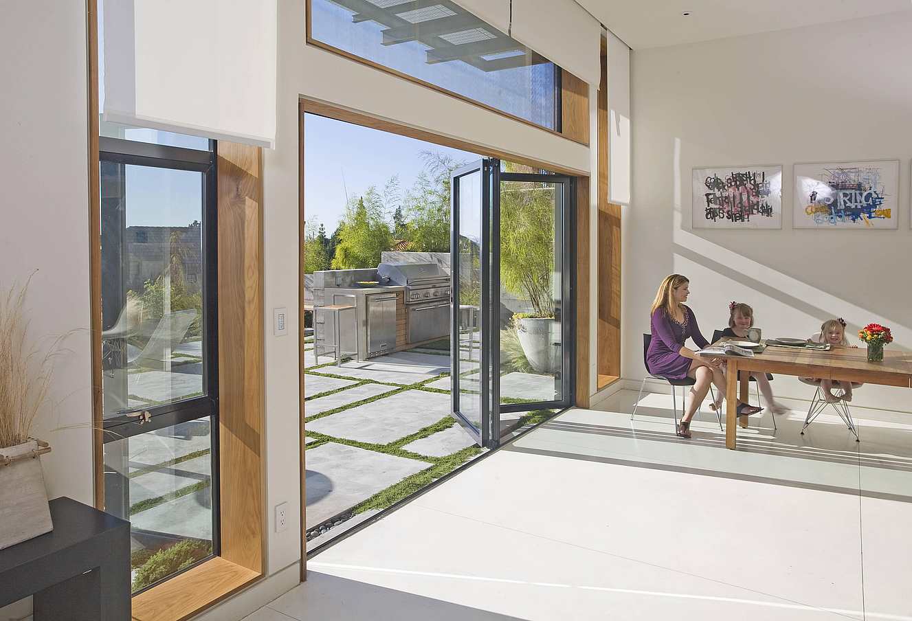 improve indoor air with NanaWall aluminum framed folding glass door systems
