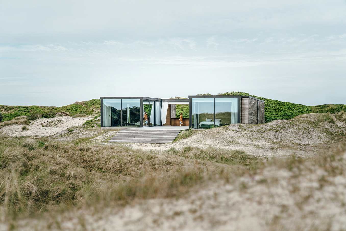 resilient residential design with sliding glass doors