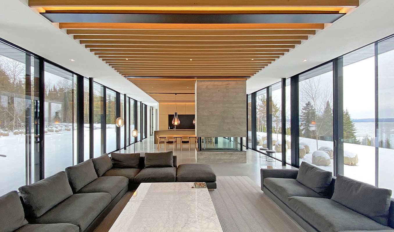 Resilient home design with minimal sliding glass doors