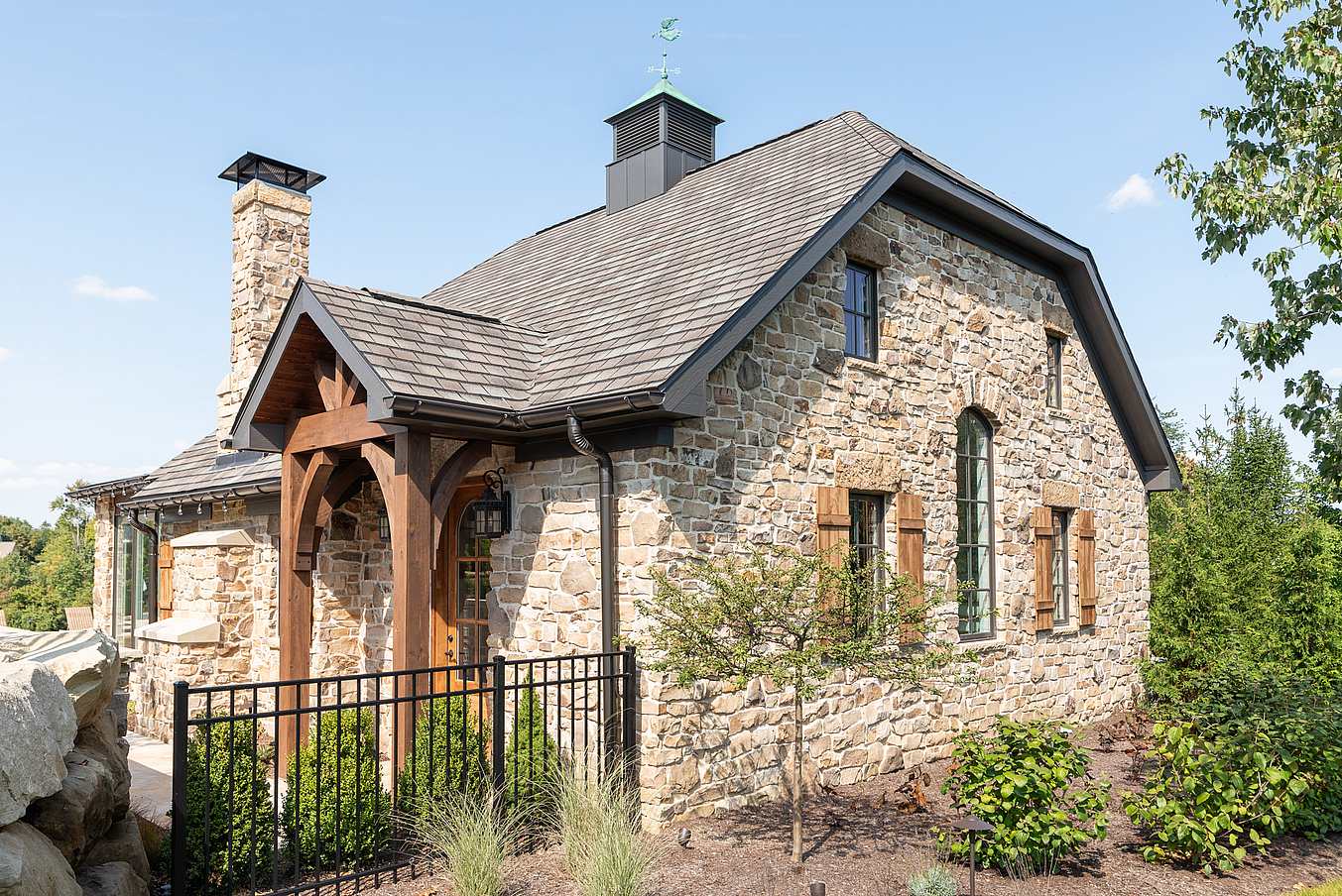 pool house design with NanaWall