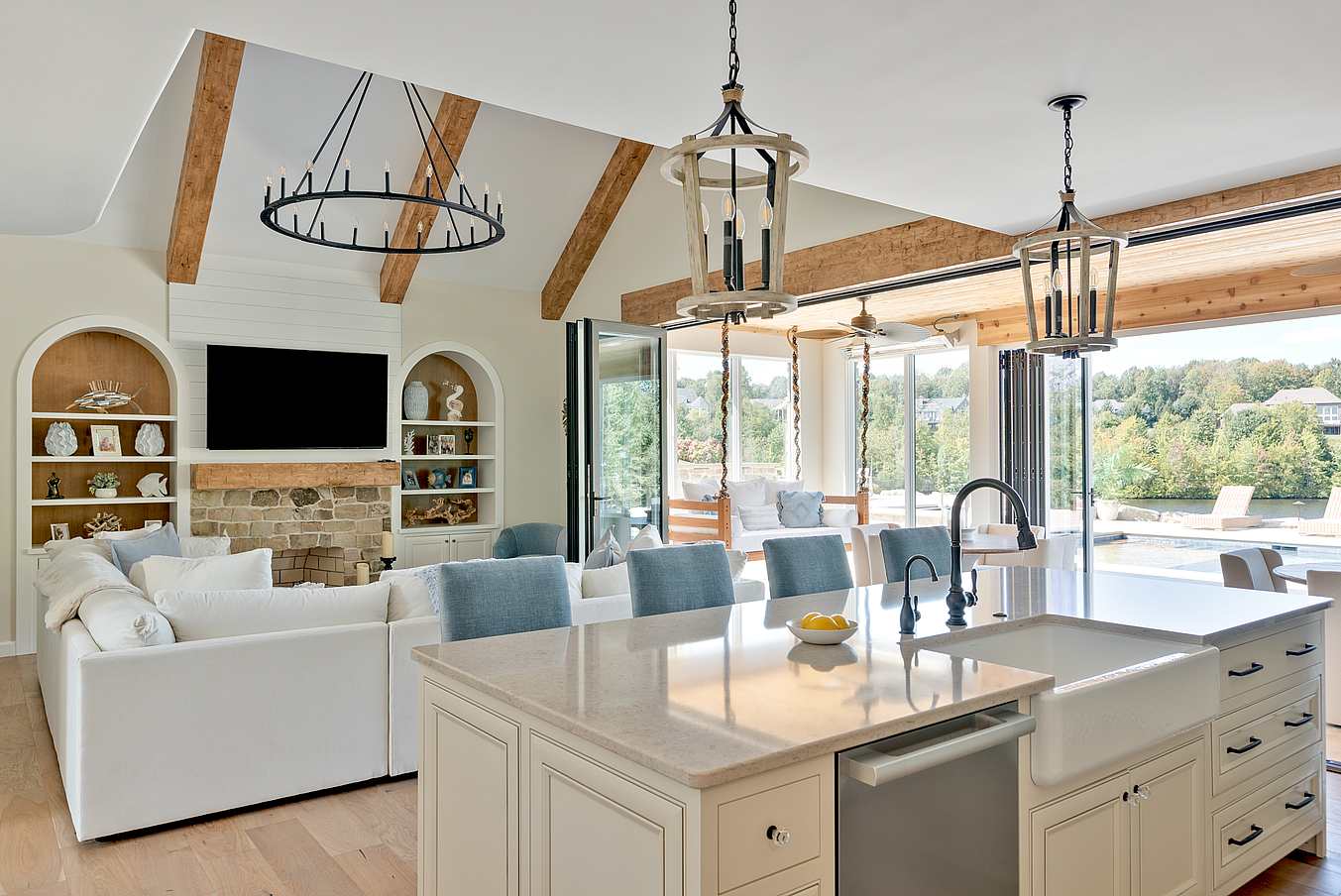 aluminum clad bifold doors