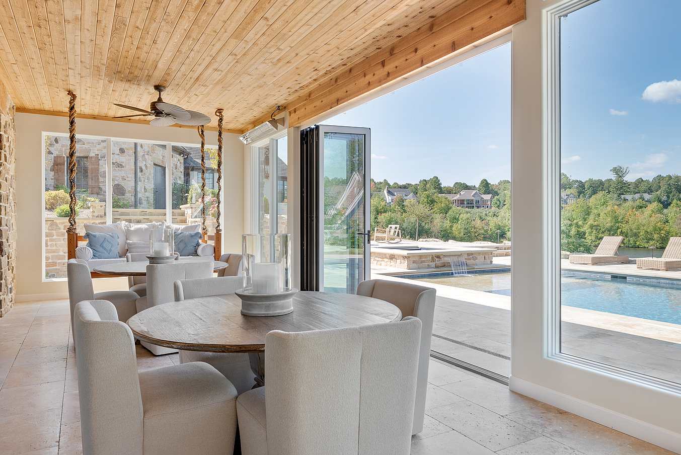 NanaWall aluminum clad bifold door system
