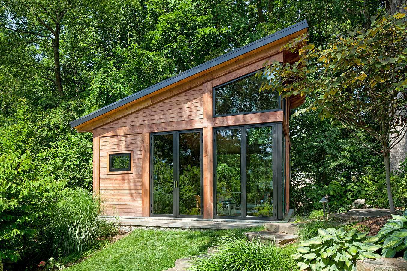 Instagram sensation ADU with NanaWall folding glass door systems