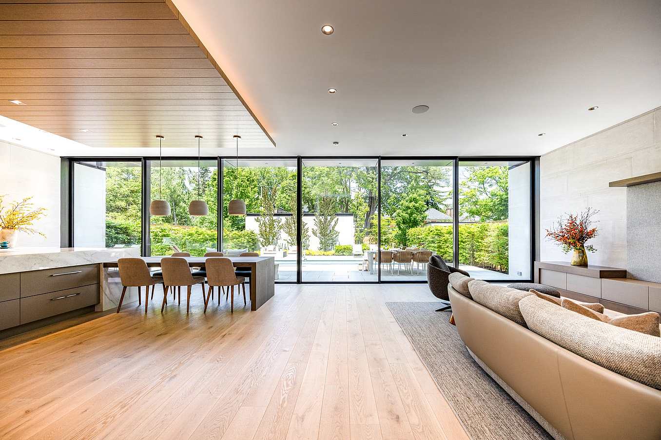 ultra slim framed sliding glass wall by NanaWall